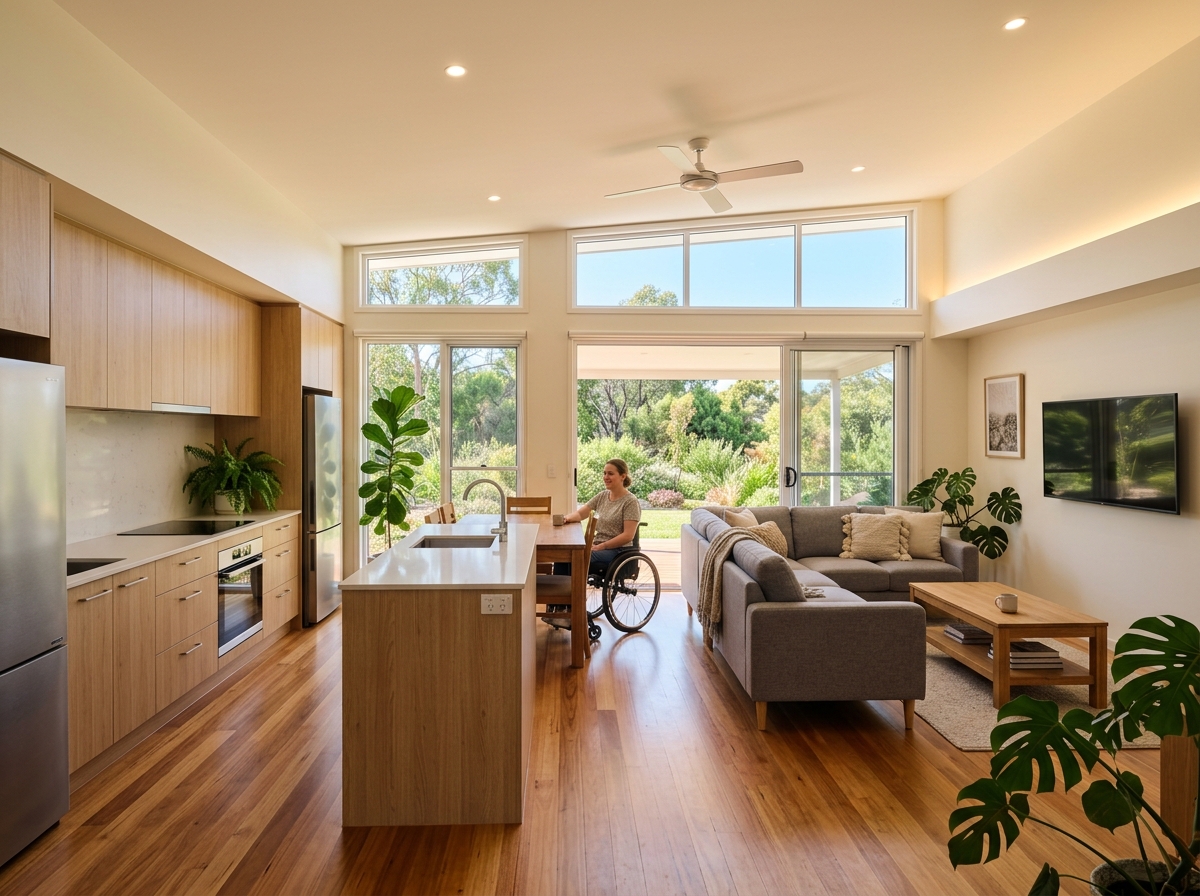 Modern accessible Supported Independent Living home in Australia